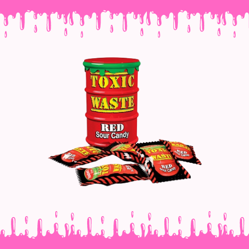 Toxic Waste Red Sour Candy Drum (42g)