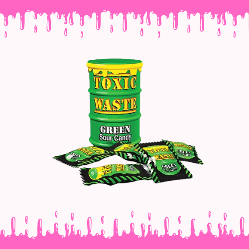 Toxic Waste Green Sour Candy Drum (42g)