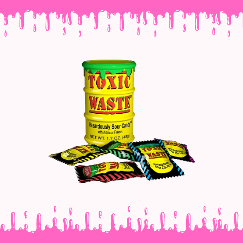 Toxic Waste Yellow Sour Candy Drum (42g)