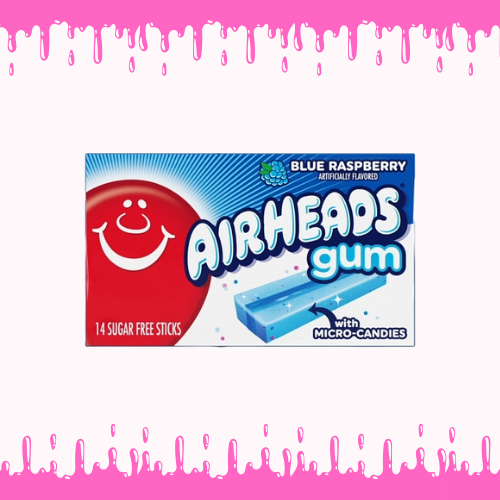 Airheads Gum Blue Raspberry (34g)